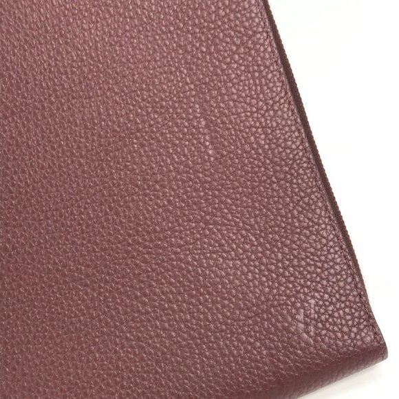 LOUIS VUITTON Brown Leather Pochette Clutch Bag - Picture 11 of 15